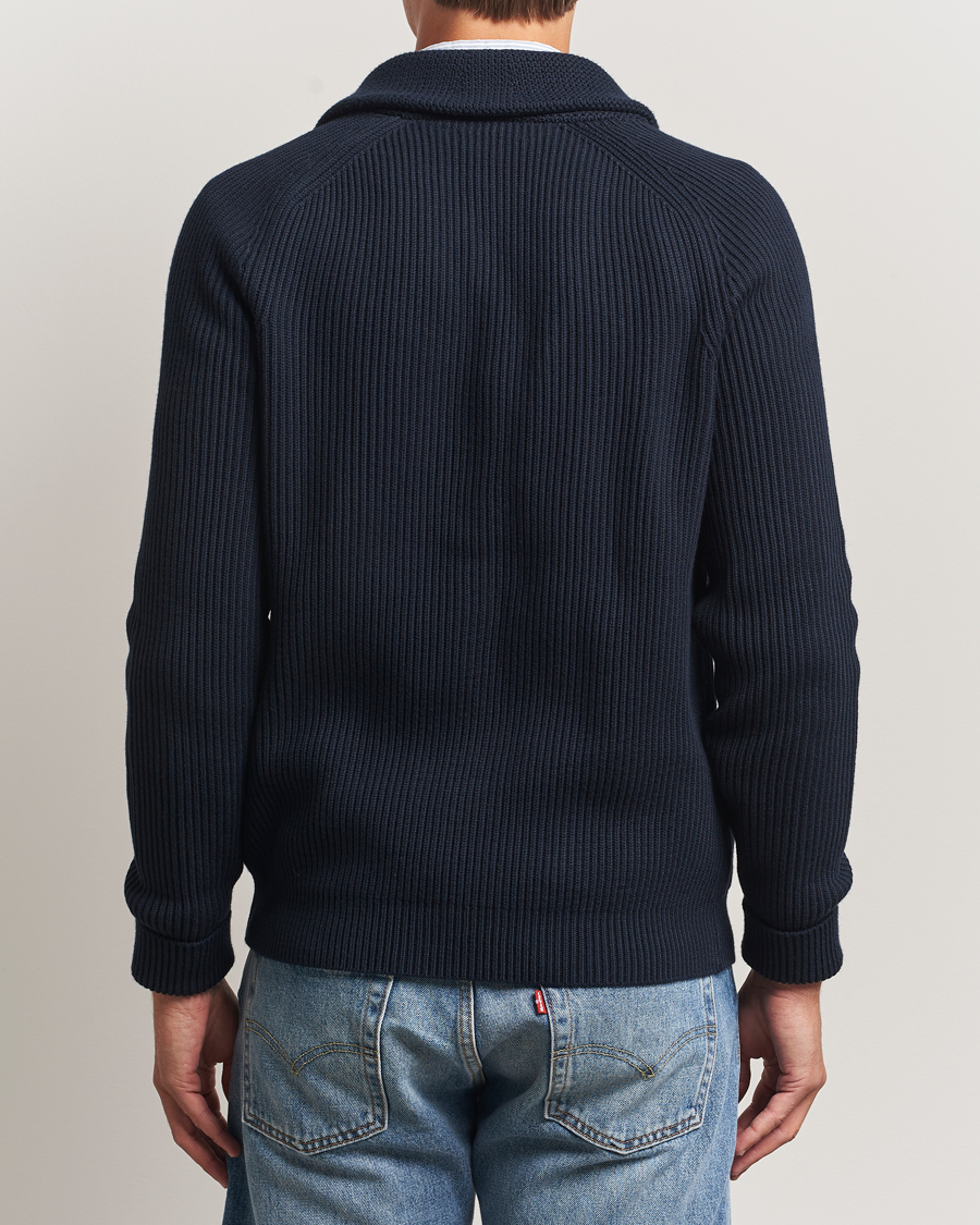Herren | Pullover | Morris | Brayden Shawl Cardigan Navy