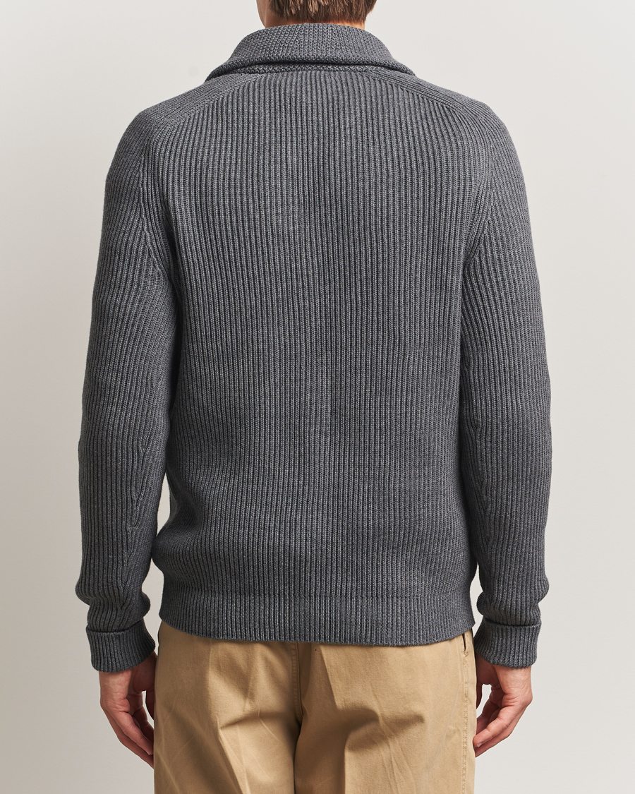 Herren | Pullover | Morris | Brayden Shawl Cardigan Grey