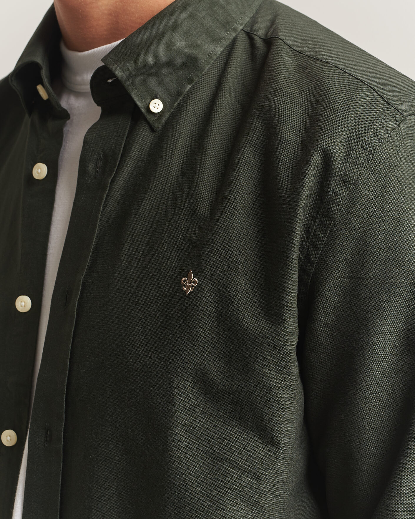 Herren | Pullover | Morris | Douglas Oxford Shirt Olive