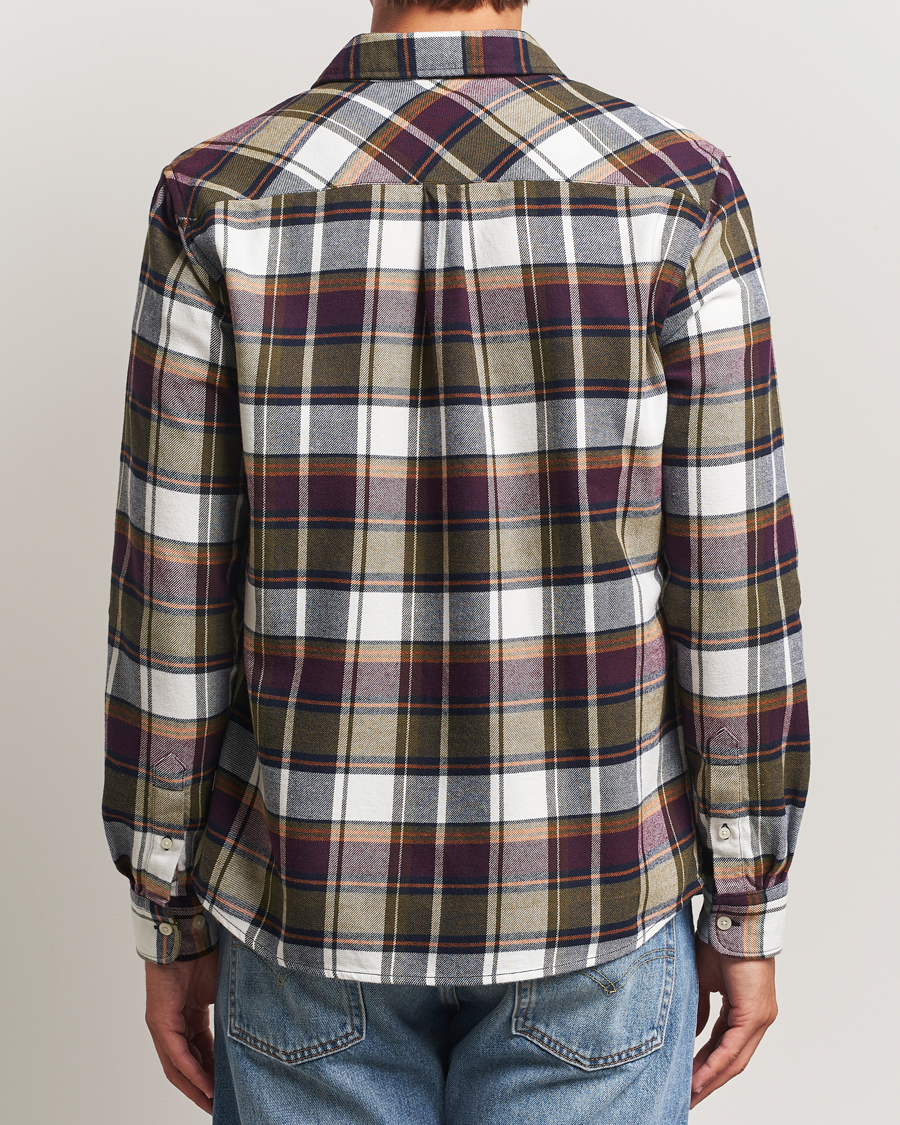 Herren | Hemden | KnowledgeCotton Apparel | Cotton Checked Flannel Shirt Green