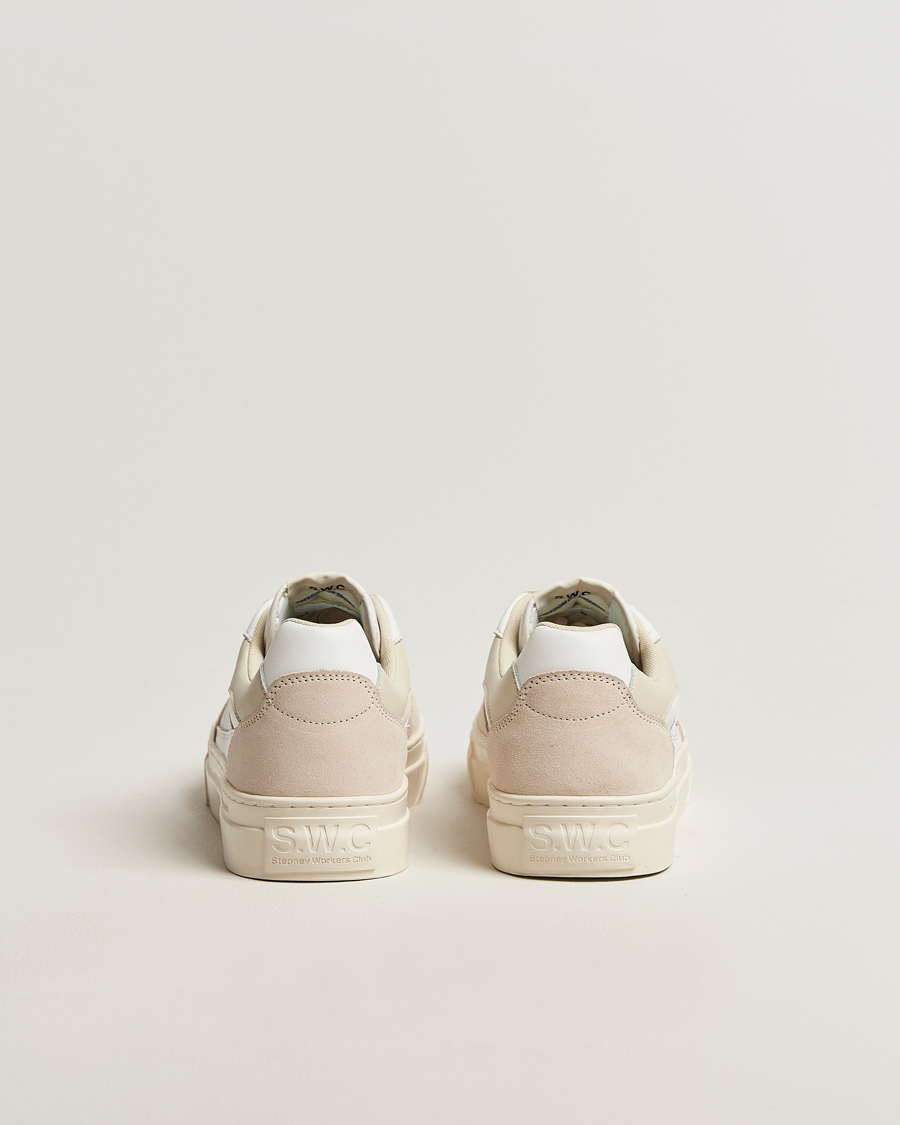 Herren | Sneaker | Stepney Workers Club | Pearl Leather/Suede Mix Sneaker Spring White