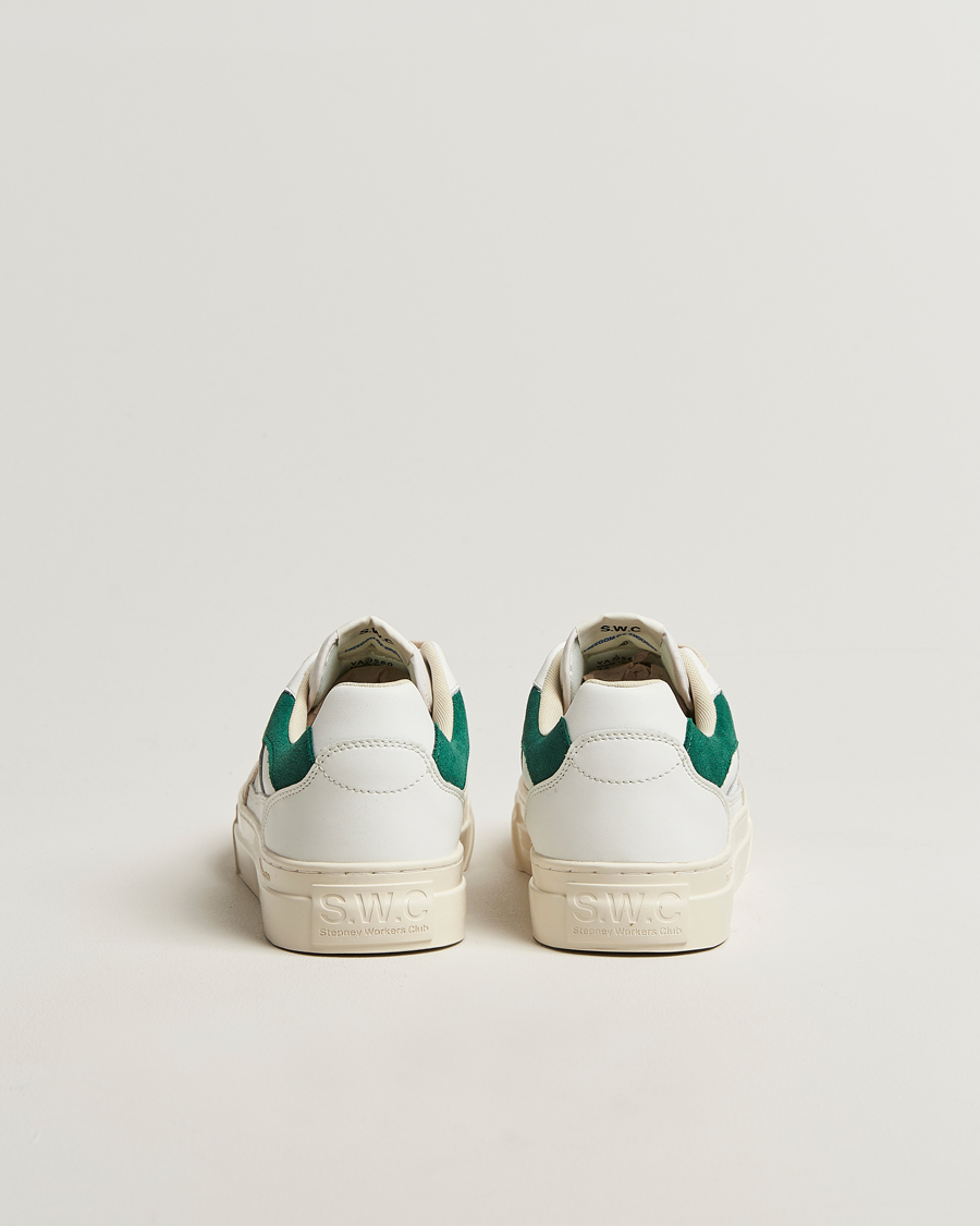 Herren | Sneaker | Stepney Workers Club | Pearl Leather/Suede Mix Sneaker White Green