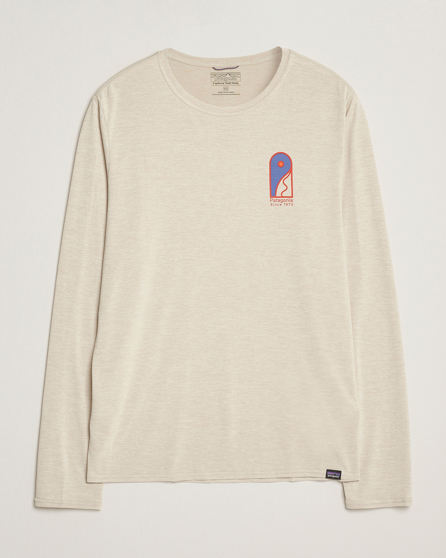 Herren | T-Shirts | Patagonia | Cap Cool Daily Graphic Long Sleeve T-Shirt Pumice X-Dye