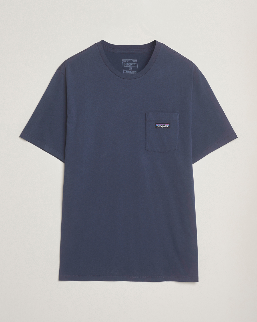 Herren | T-Shirts | Patagonia | Daily Pocket T-Shirt New Navy