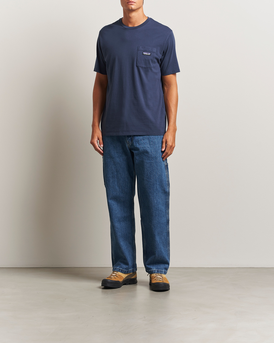 Herren | T-Shirts | Patagonia | Daily Pocket T-Shirt New Navy