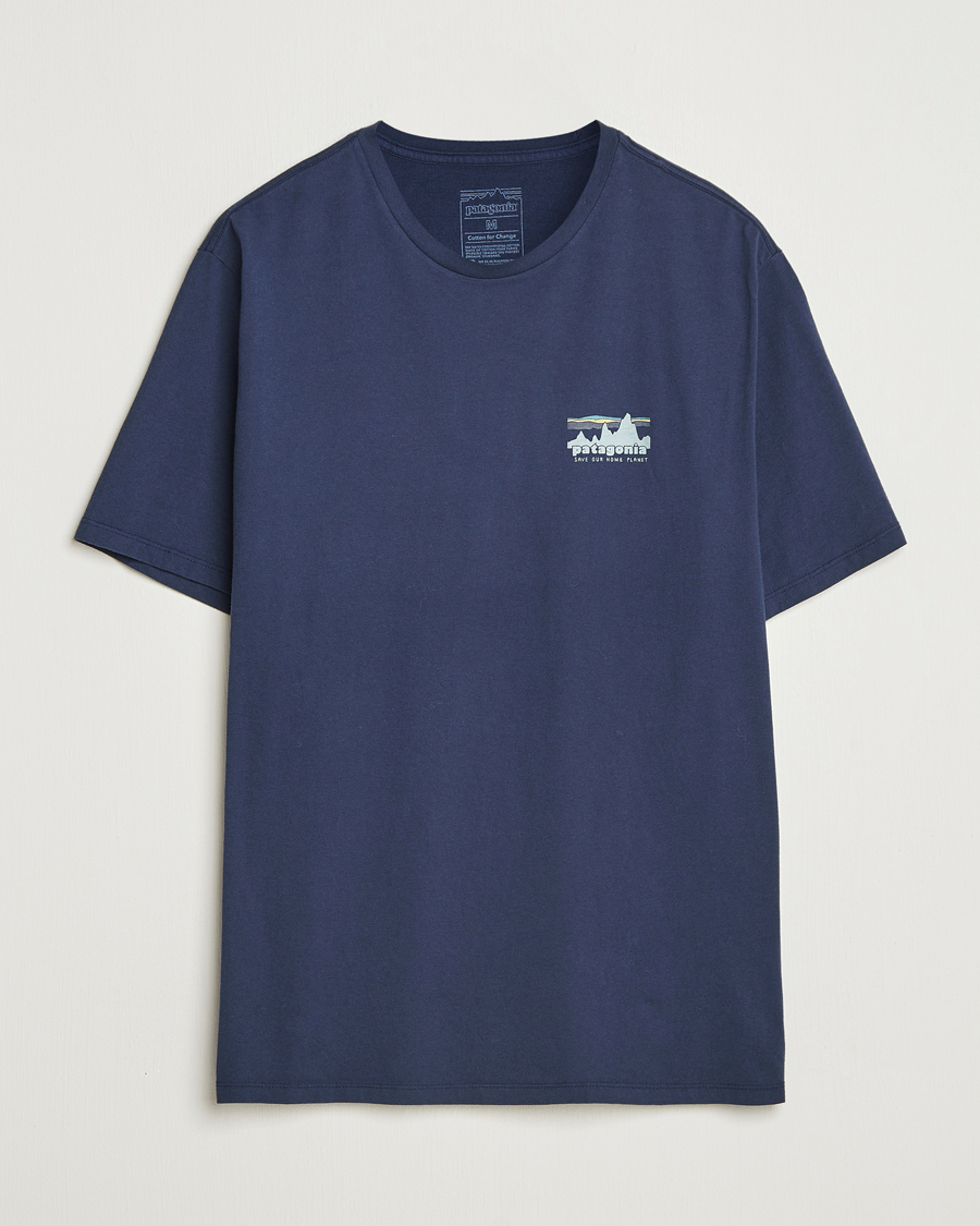Herren | T-Shirts | Patagonia | 73 Skyline Organic T-Shirt New Navy