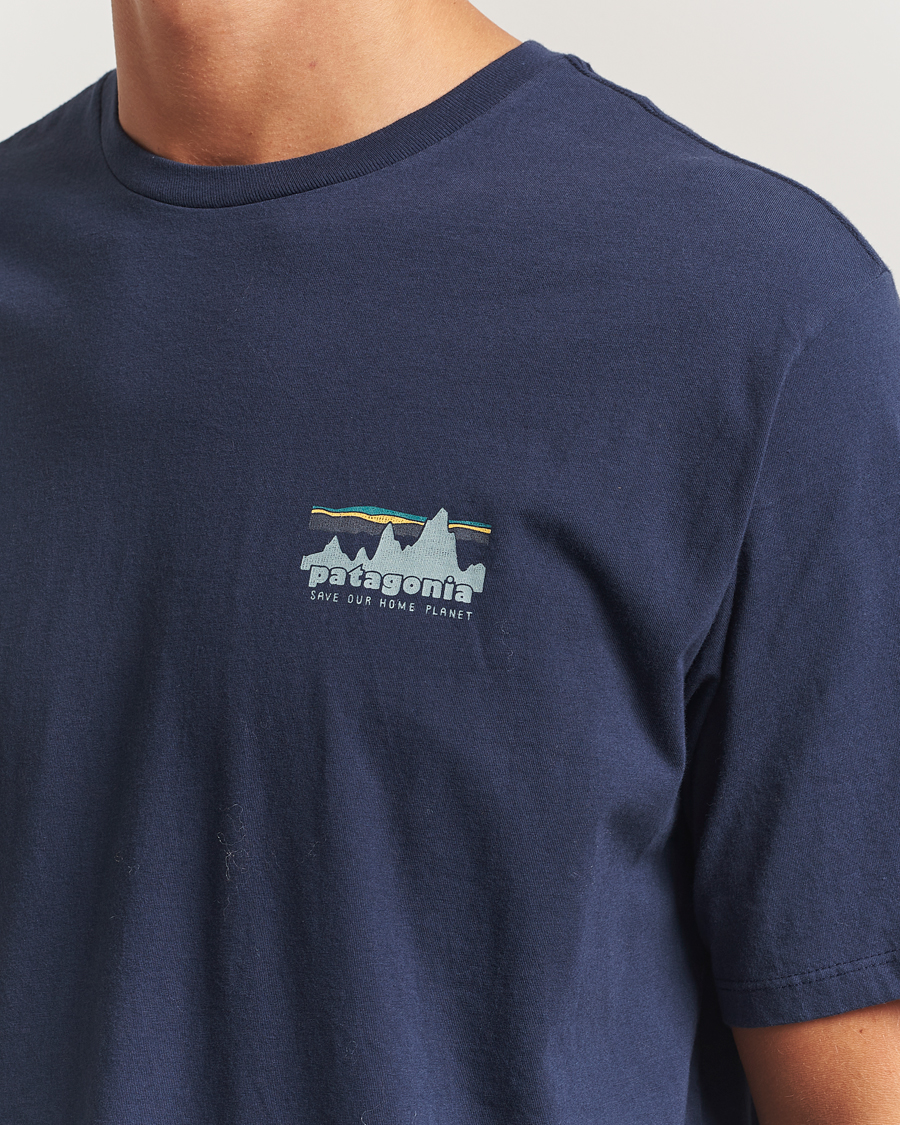 Herren | T-Shirts | Patagonia | 73 Skyline Organic T-Shirt New Navy