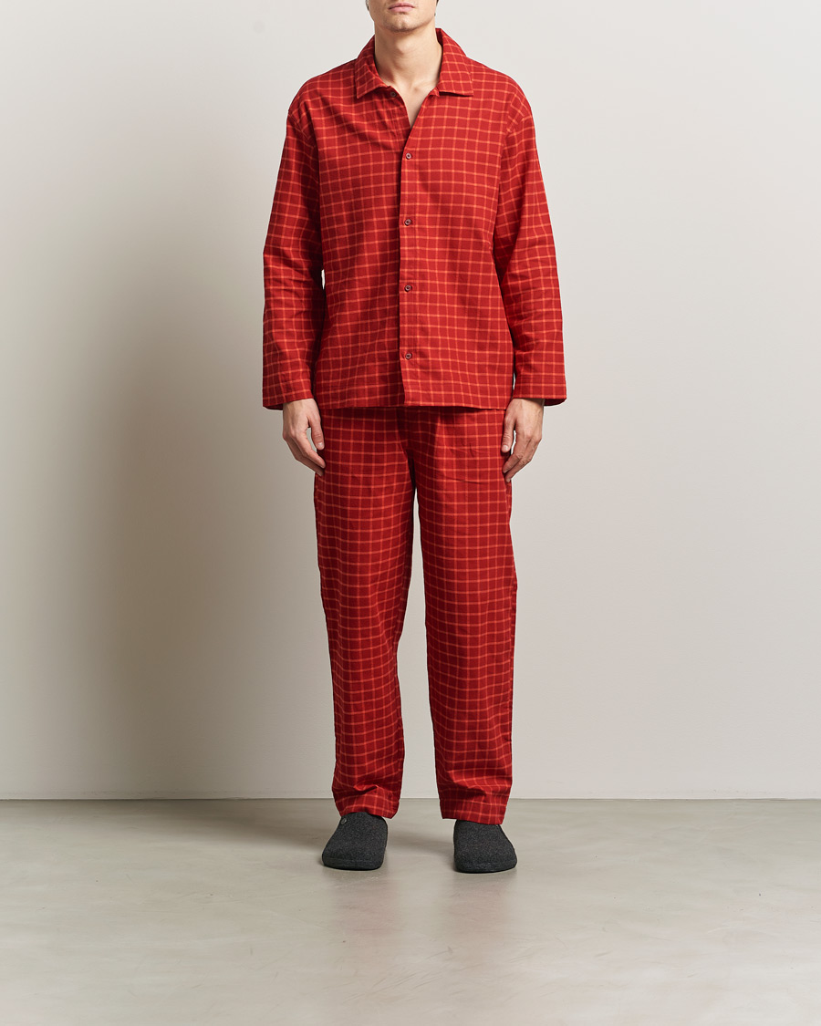 Herren | Schlafanzüge & Bademäntel | Calvin Klein | Flannel Pyjama Set Red