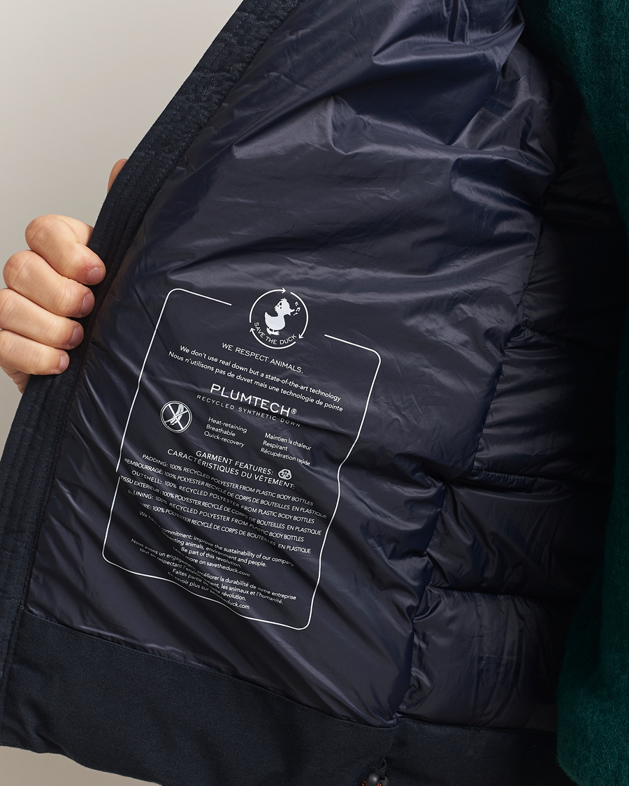 Herren | Jacken | Save The Duck | Constantin Padded Flannel Jacket Navy Blue Melange