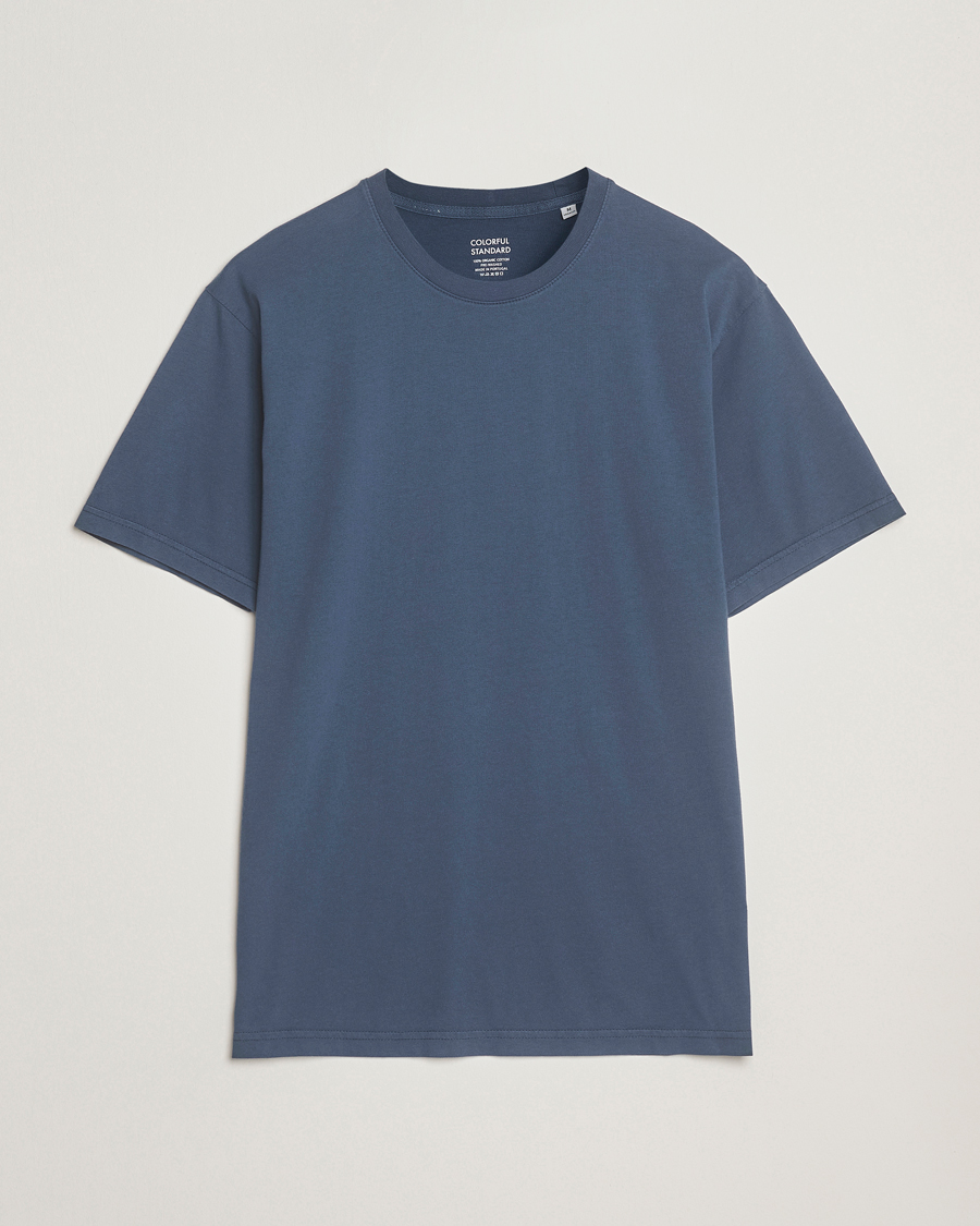 Herren | T-Shirts | Colorful Standard | Classic Organic T-Shirt Petrol Blue