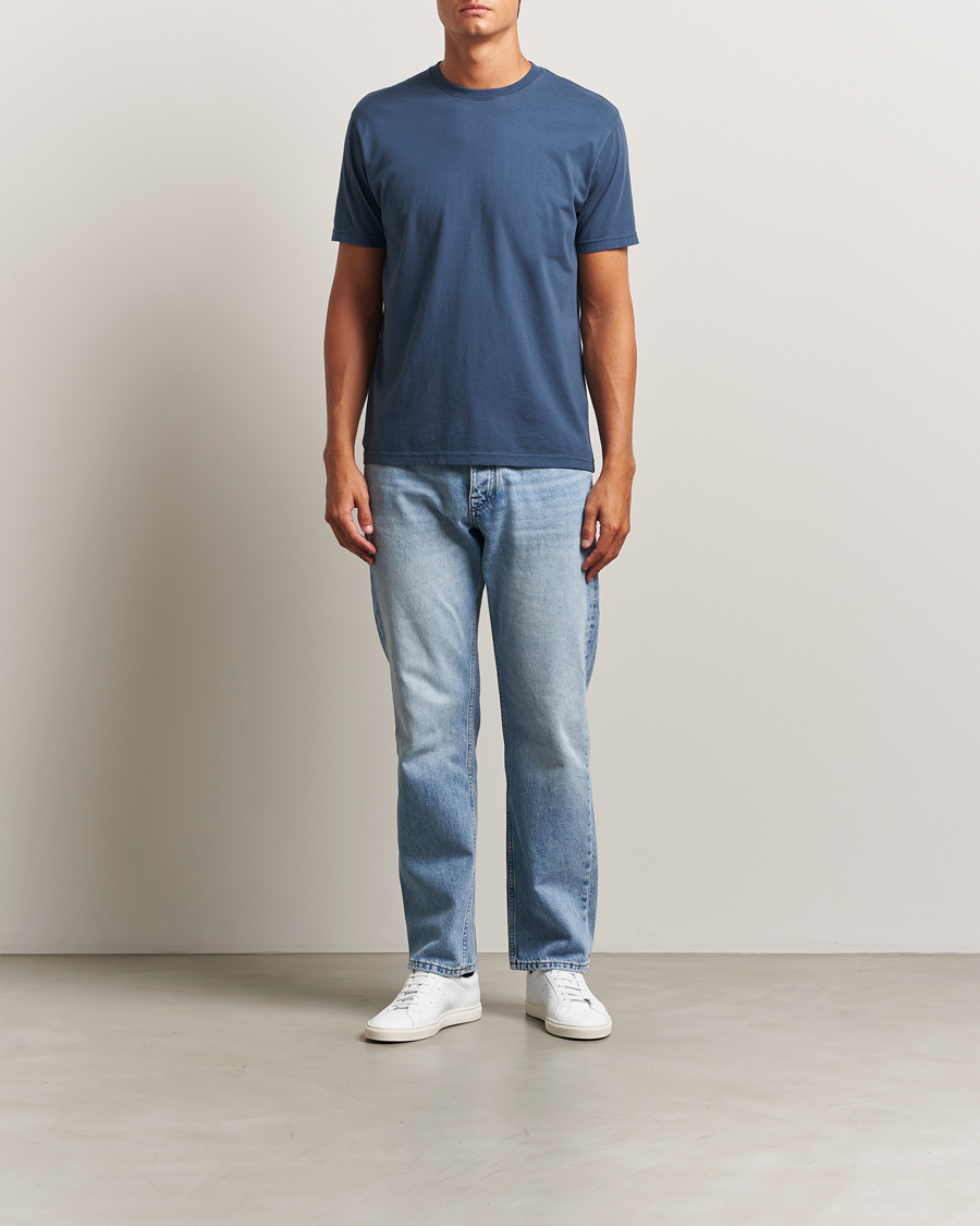 Herren | T-Shirts | Colorful Standard | Classic Organic T-Shirt Petrol Blue