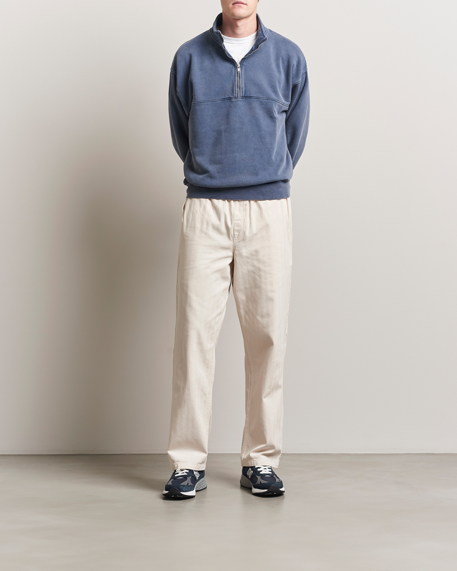 Herren | Pullover | Colorful Standard | Classic Organic Half-Zip Neptune Blue