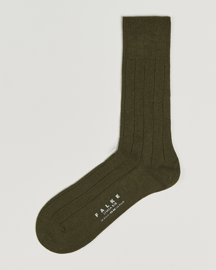 Herren | Unterwäsche | Falke | Lhasa Cashmere Socks Artichoke Green