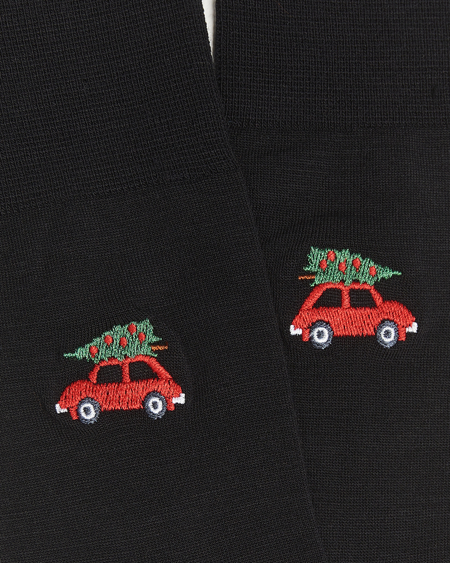 Herren | Unterwäsche | Falke | Airport Christmas Car Sock Black