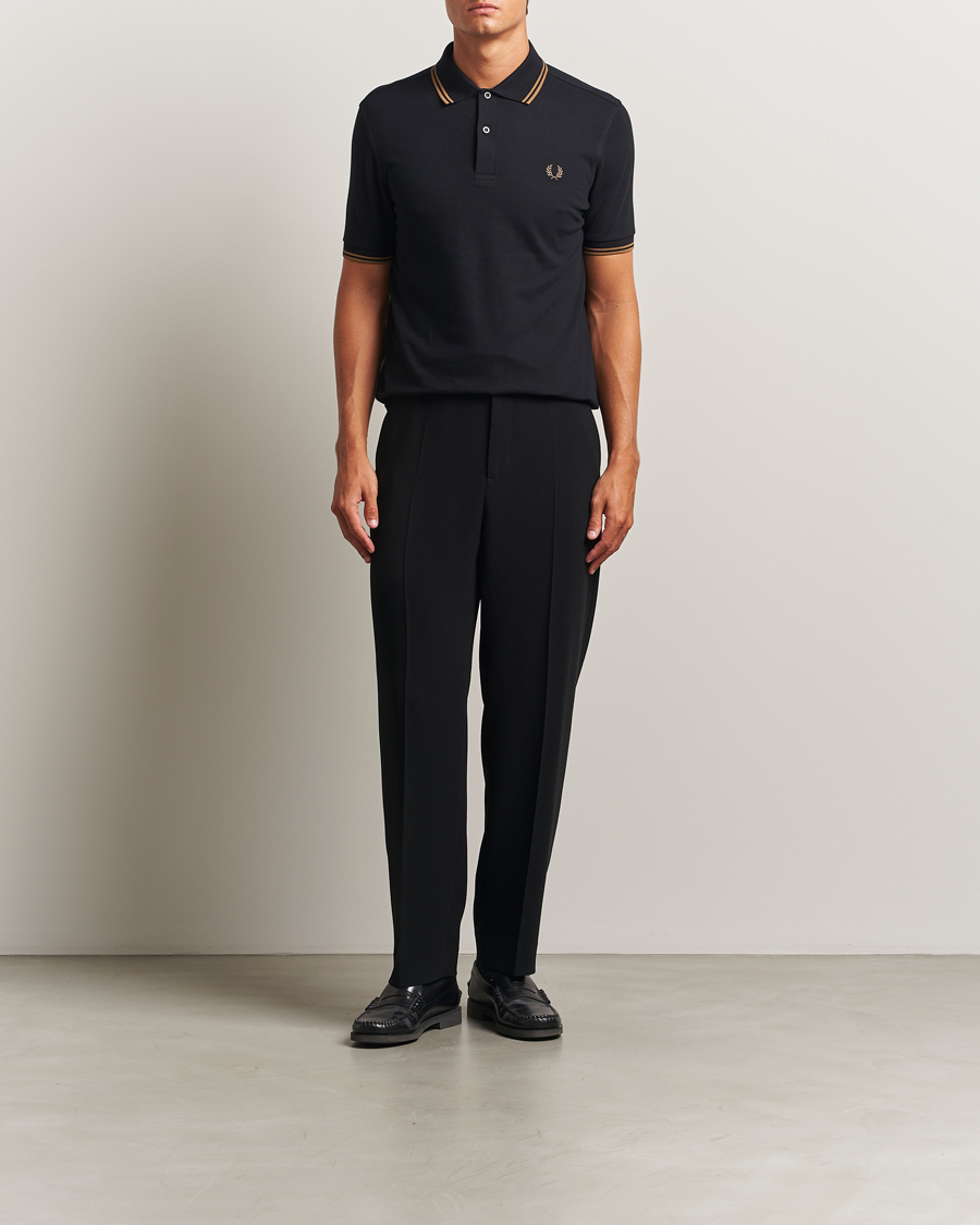 Herren | Poloshirts | Fred Perry | Twin Tipped Polo Shirt Black