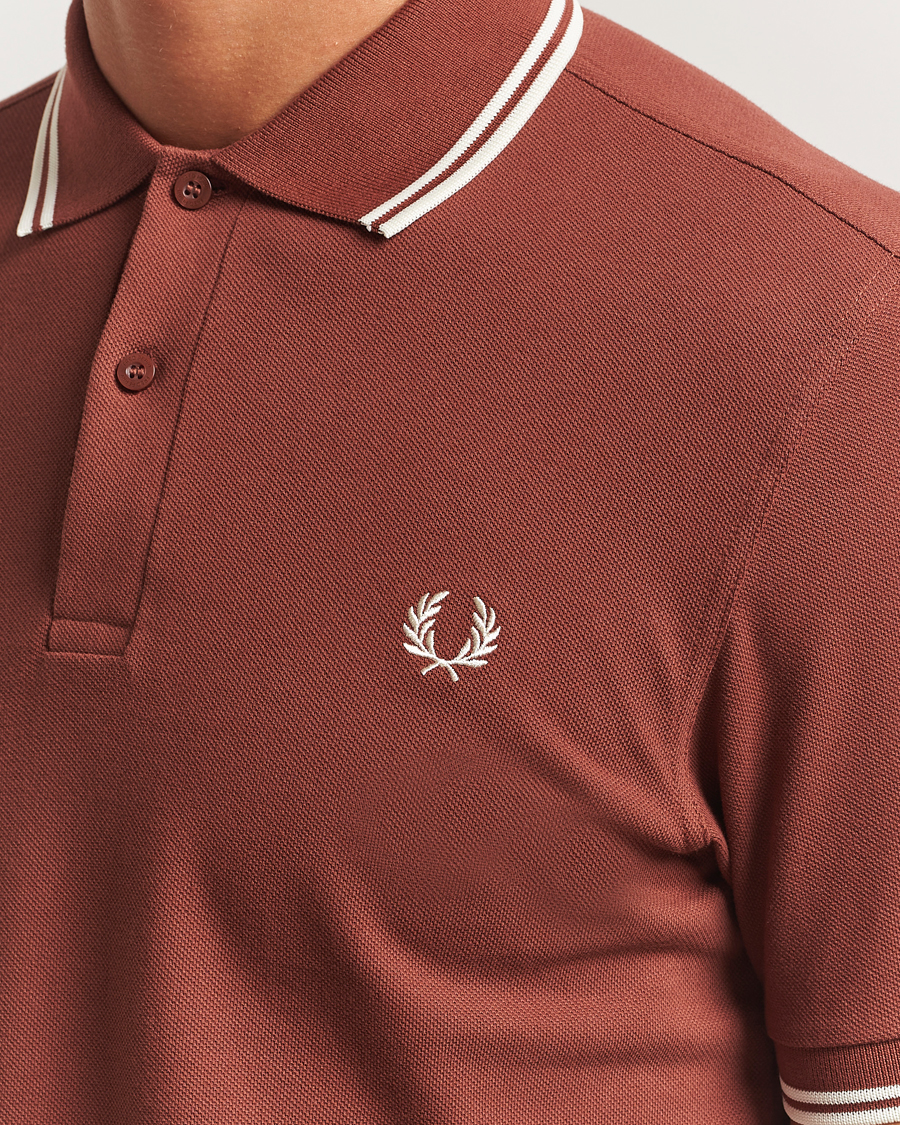 Herren | Poloshirts | Fred Perry | Twin Tipped Polo Shirt Whiskey Brown