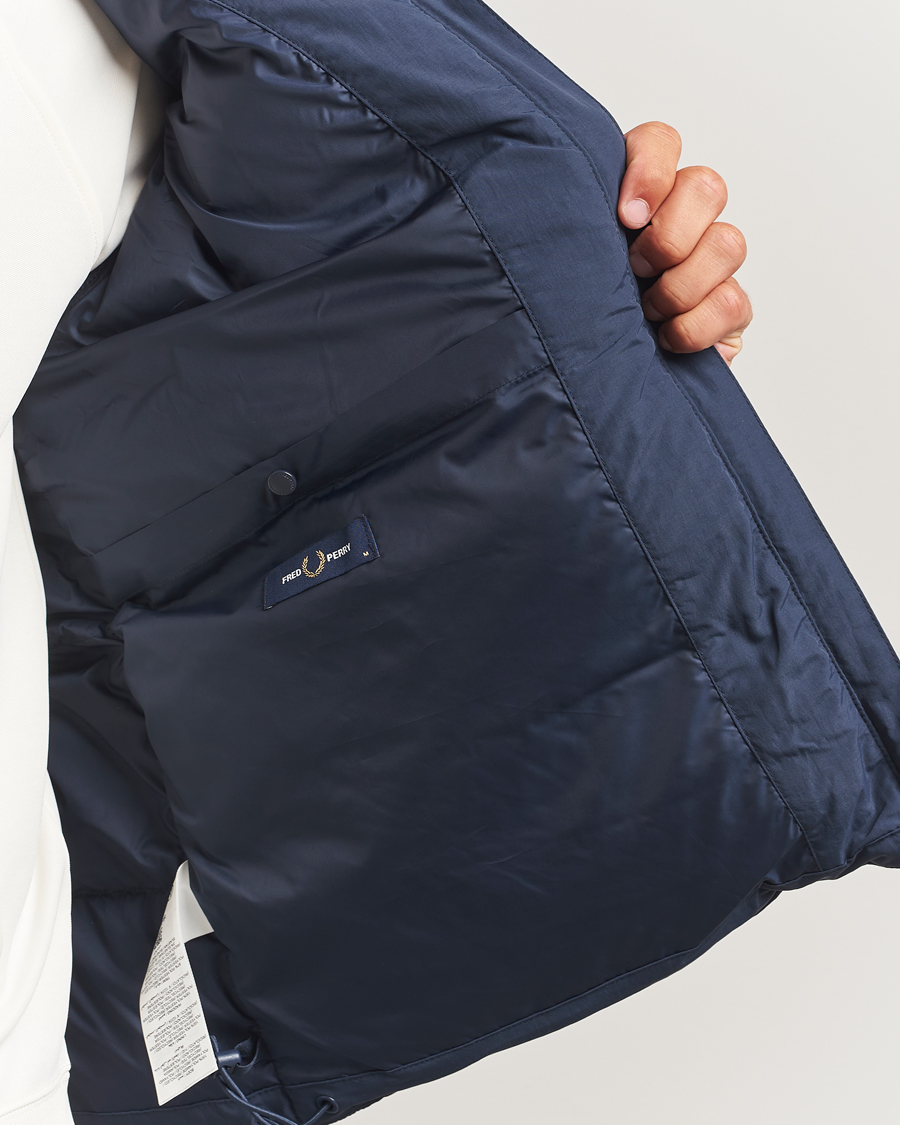 Herren | Jacken | Fred Perry | Raglan Padded Down Jacket Dark Airforce