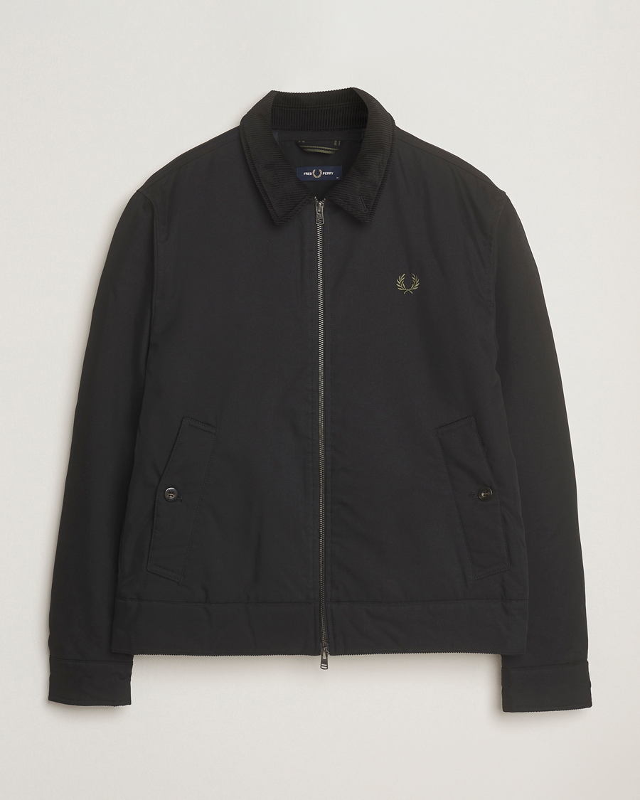Herren | Jacken | Fred Perry | Cotton Light Padded Harrington Jacket Black