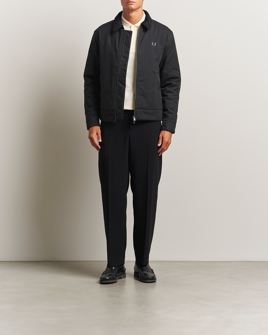 Herren | Jacken | Fred Perry | Cotton Light Padded Harrington Jacket Black