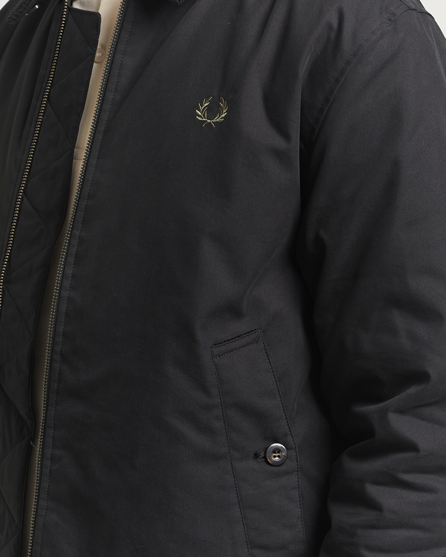 Herren | Jacken | Fred Perry | Cotton Light Padded Harrington Jacket Black