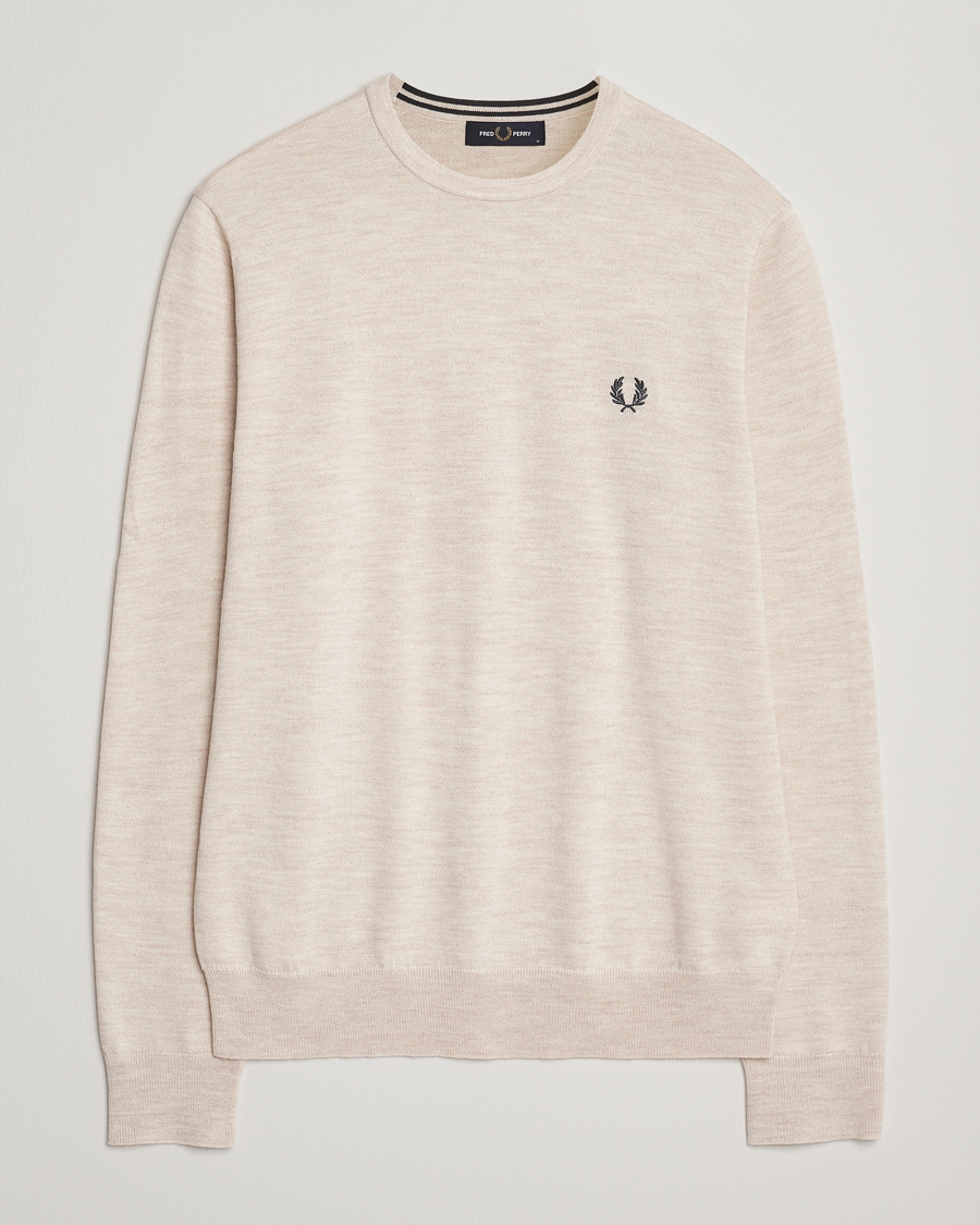 Herren | Pullover | Fred Perry | Classic Crew Neck Jumper Porrigde Marl