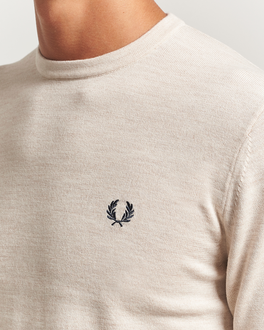 Herren | Pullover | Fred Perry | Classic Crew Neck Jumper Porrigde Marl