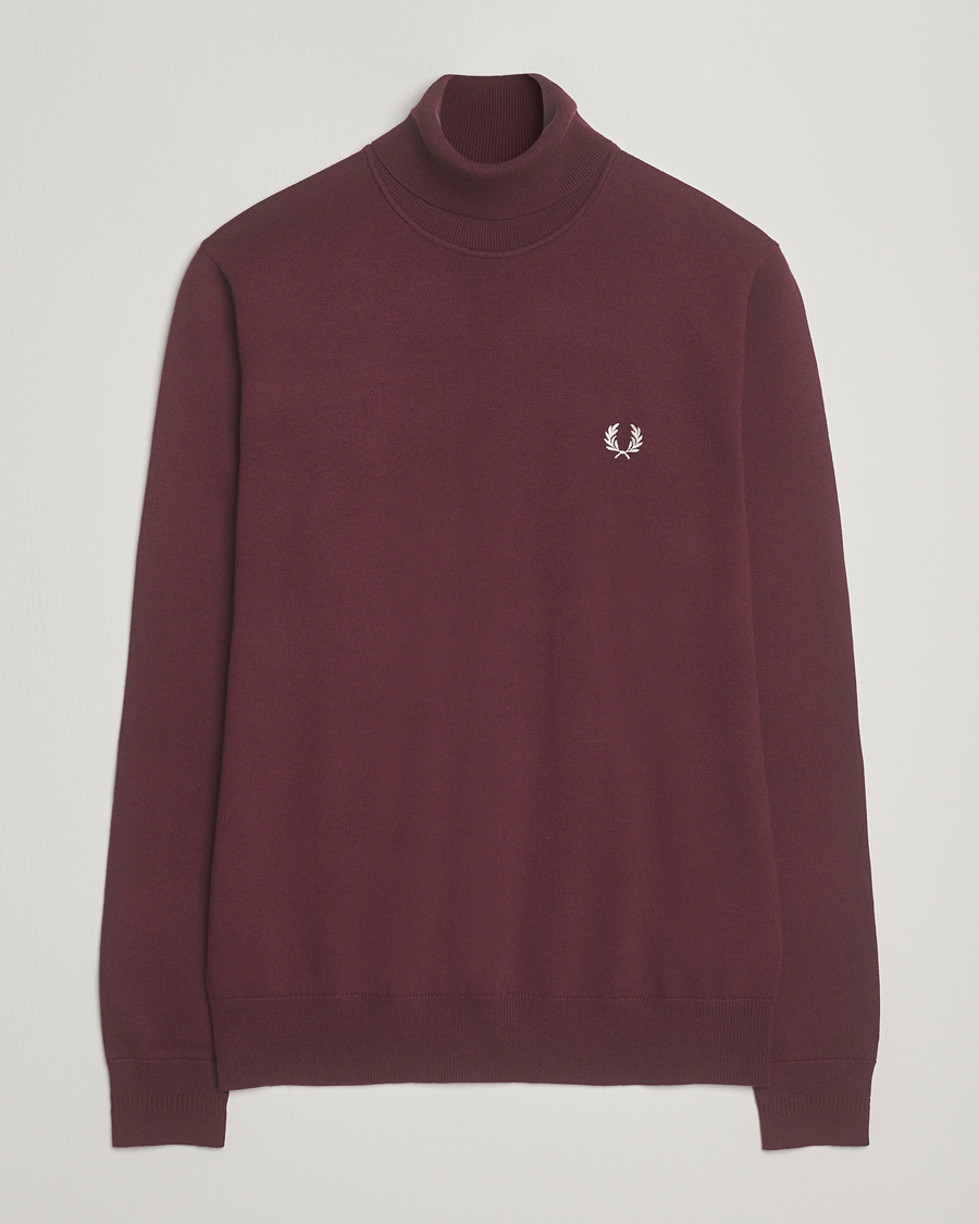 Herren | Pullover | Fred Perry | Classic Rollnock Jumper Oxblood
