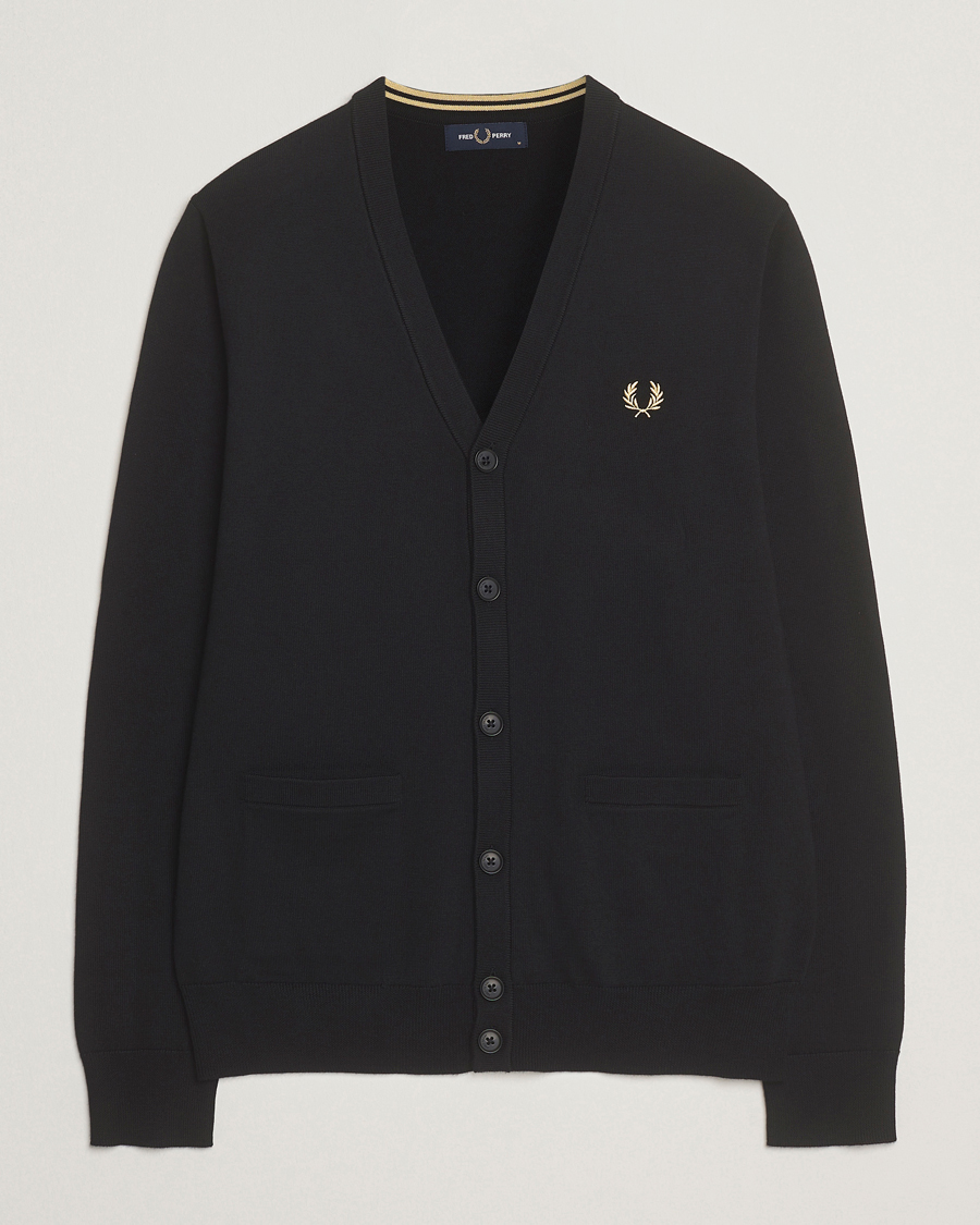 Herren | Pullover | Fred Perry | Classic Cardigan Black