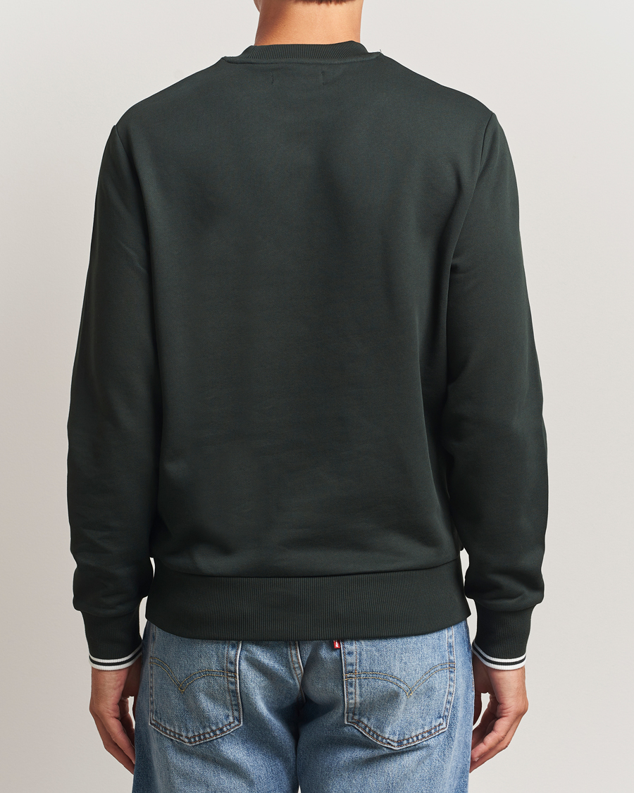 Herren | Pullover | Fred Perry | Crew Neck Sweatshirt Night Green