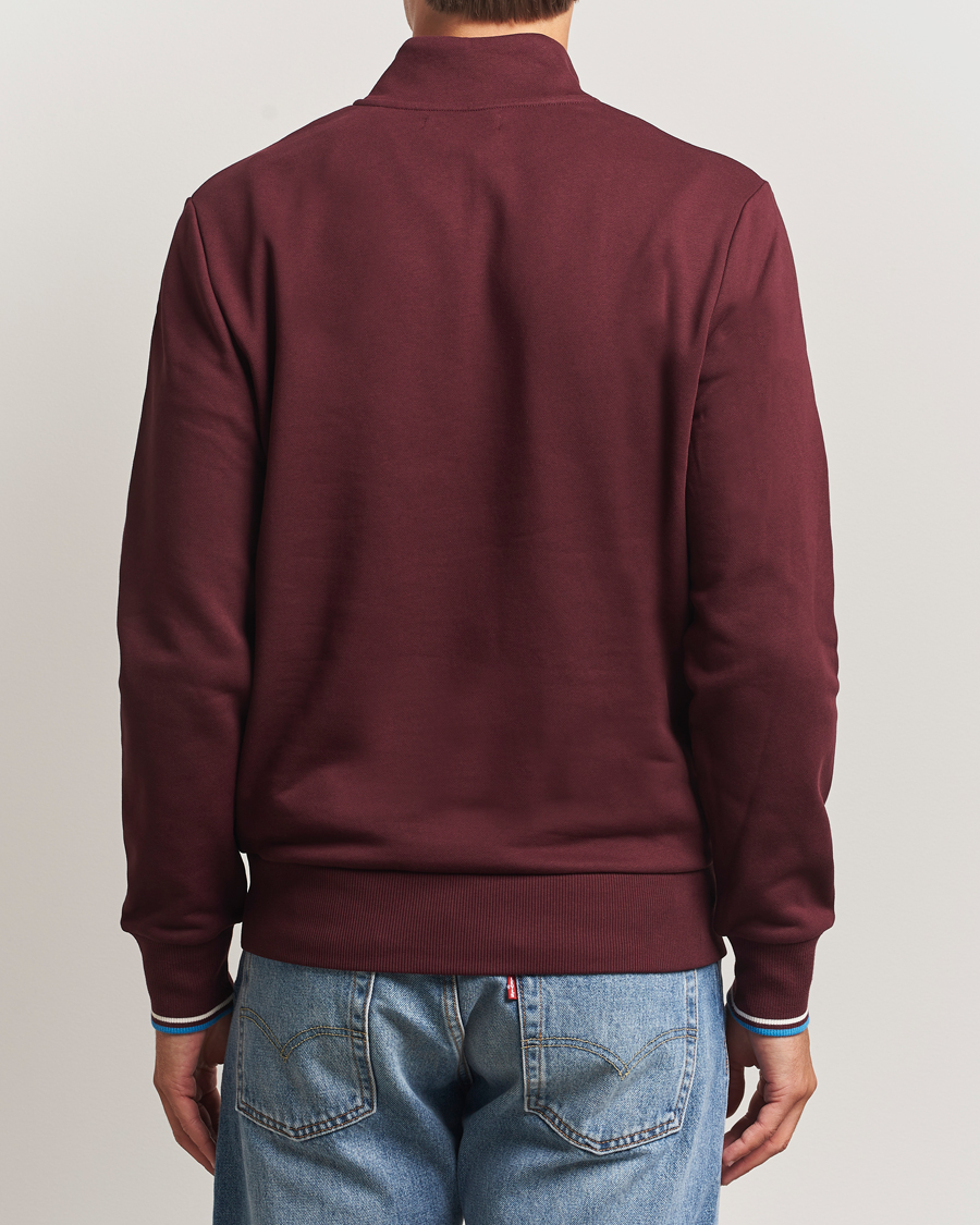 Herren | Pullover | Fred Perry | Half Zip Sweatshirt Oxblood