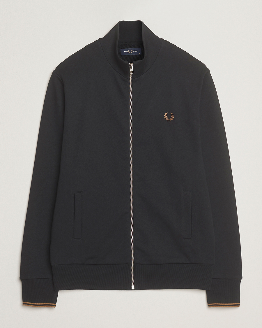 Herren | Pullover | Fred Perry | Full Zip Sweatshirt Black