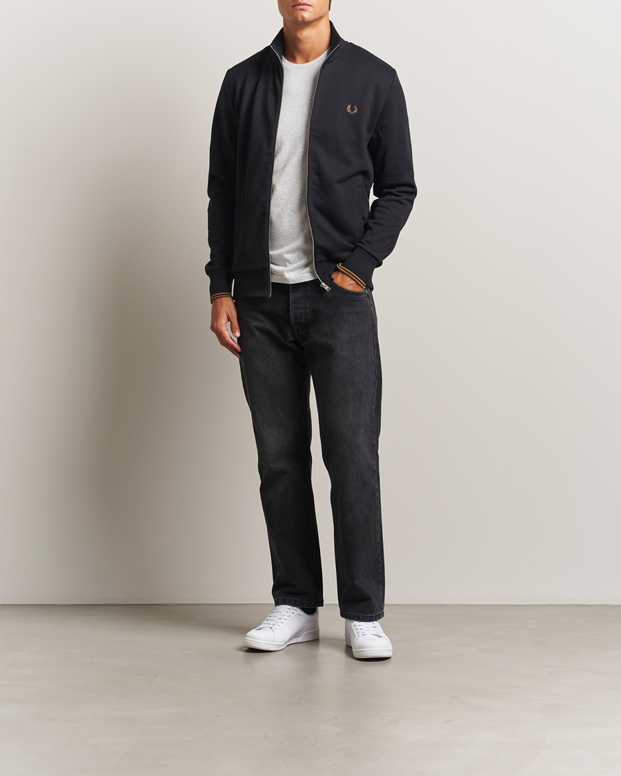 Herren | Pullover | Fred Perry | Full Zip Sweatshirt Black