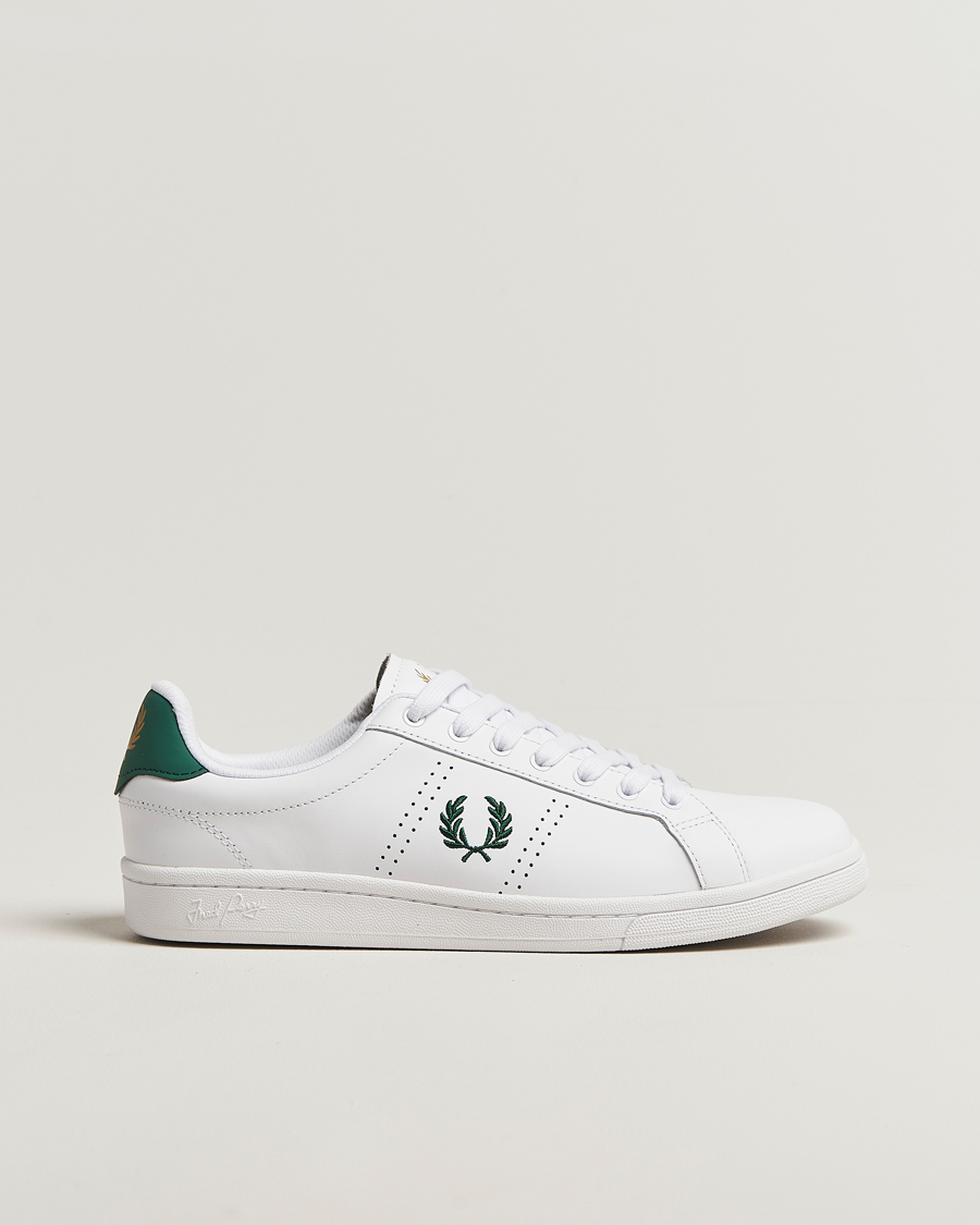 Herren | Sneaker | Fred Perry | B721 Leather Sneakers White/Green