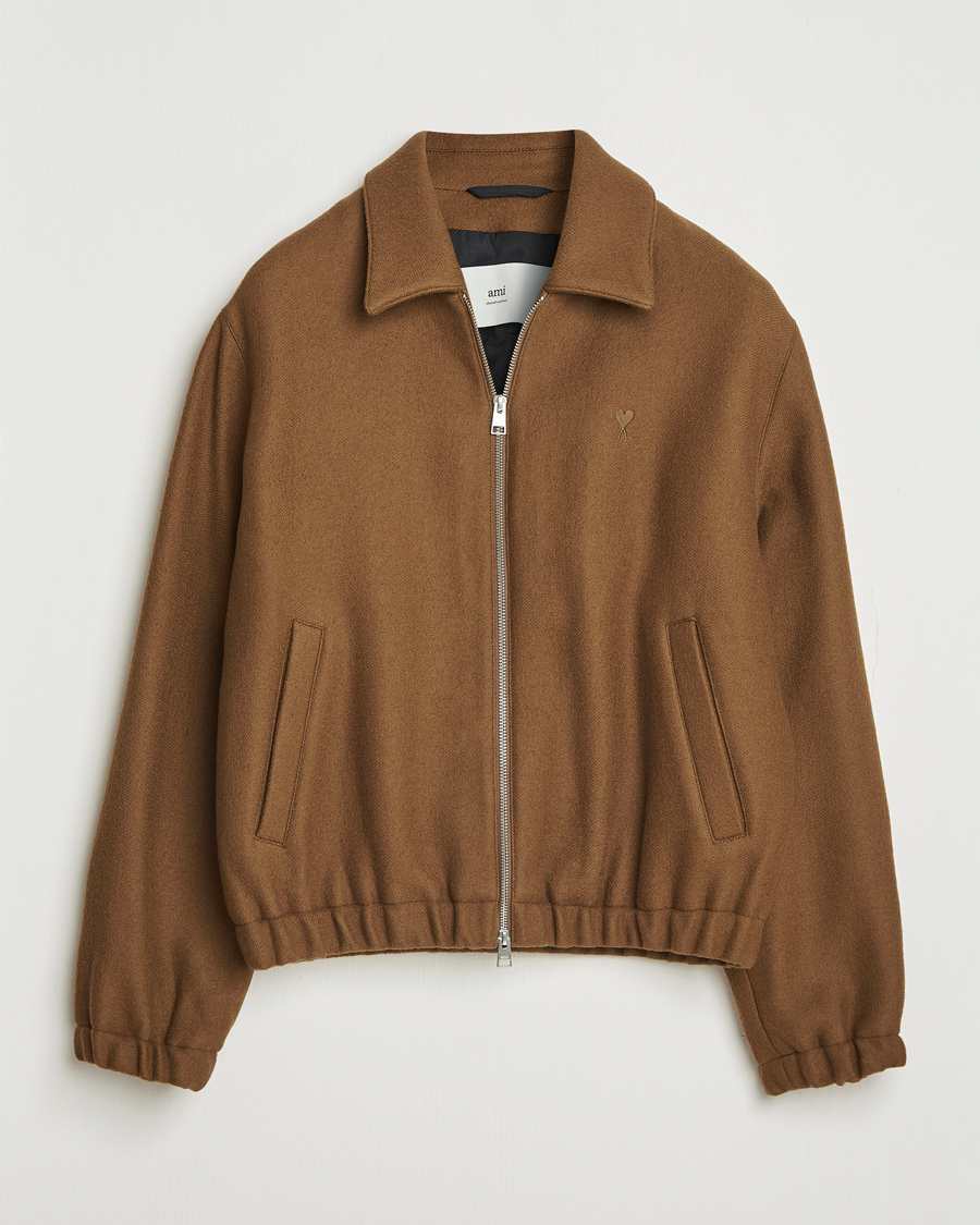 Herren | Jacken | AMI | Boiled Wool Jacket Noisette