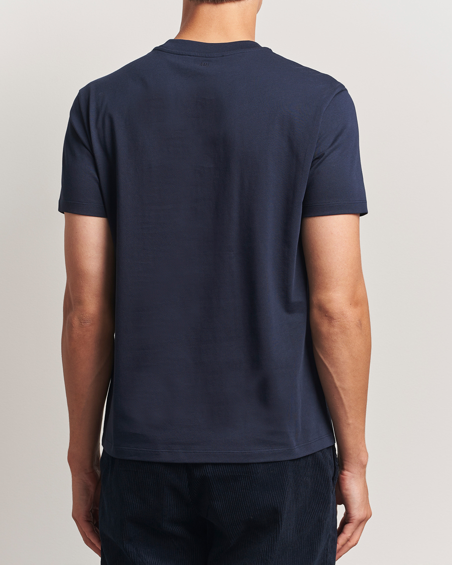 Herren | T-Shirts | AMI | Heart Logo T-Shirt Night Blue