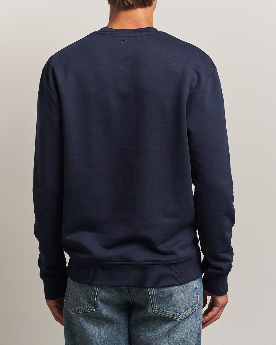Herren | Pullover | AMI | Heart Logo Sweatshirt Night Blue