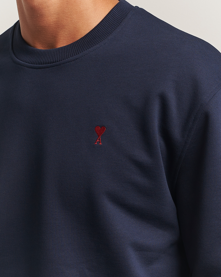 Herren | Pullover | AMI | Heart Logo Sweatshirt Night Blue