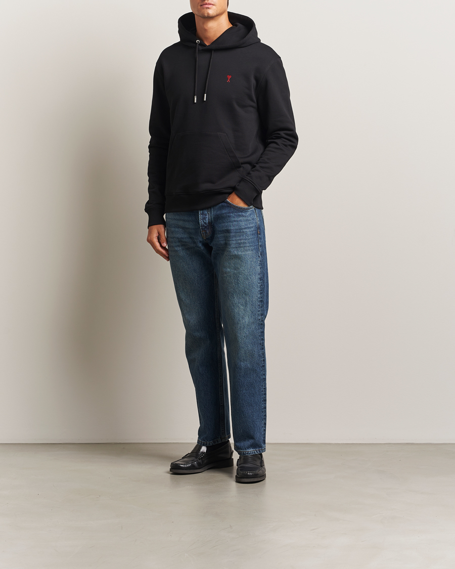 Herren | Pullover | AMI | Heart Logo Hoodie Black