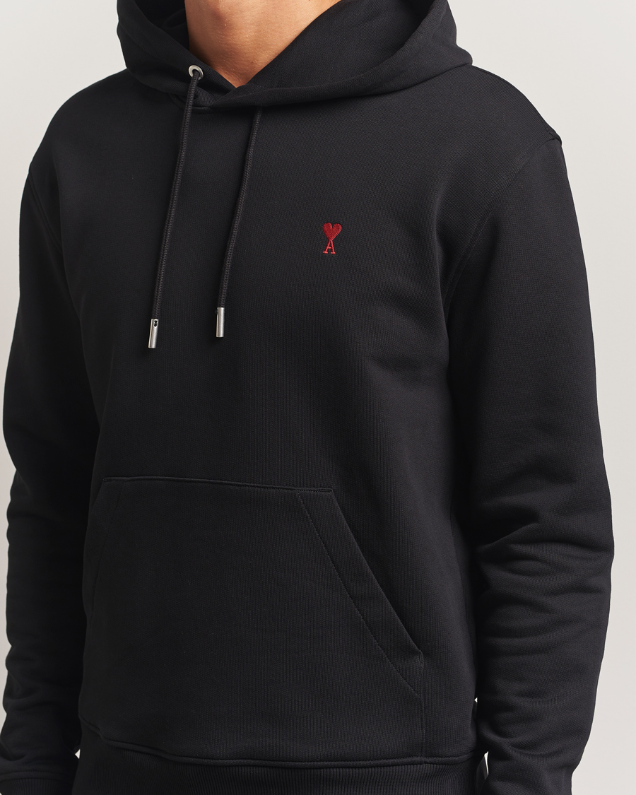 Herren | Pullover | AMI | Heart Logo Hoodie Black