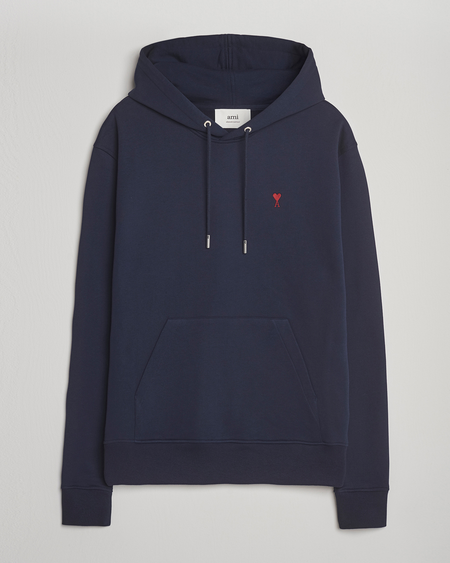Herren | Pullover | AMI | Heart Logo Hoodie Night Blue