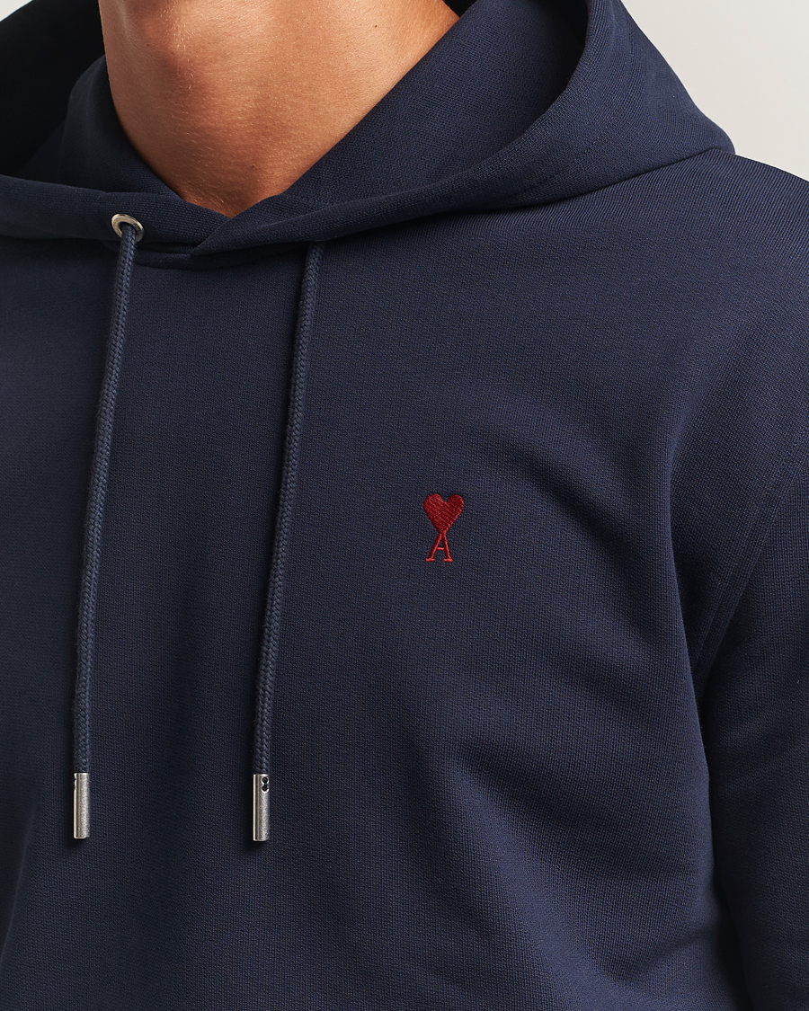 Herren | Pullover | AMI | Heart Logo Hoodie Night Blue