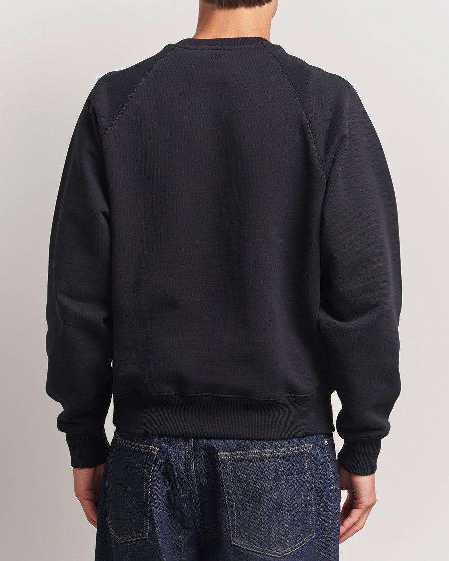 Herren | Pullover | AMI | Tonal Heart Logo Sweatshirt Black