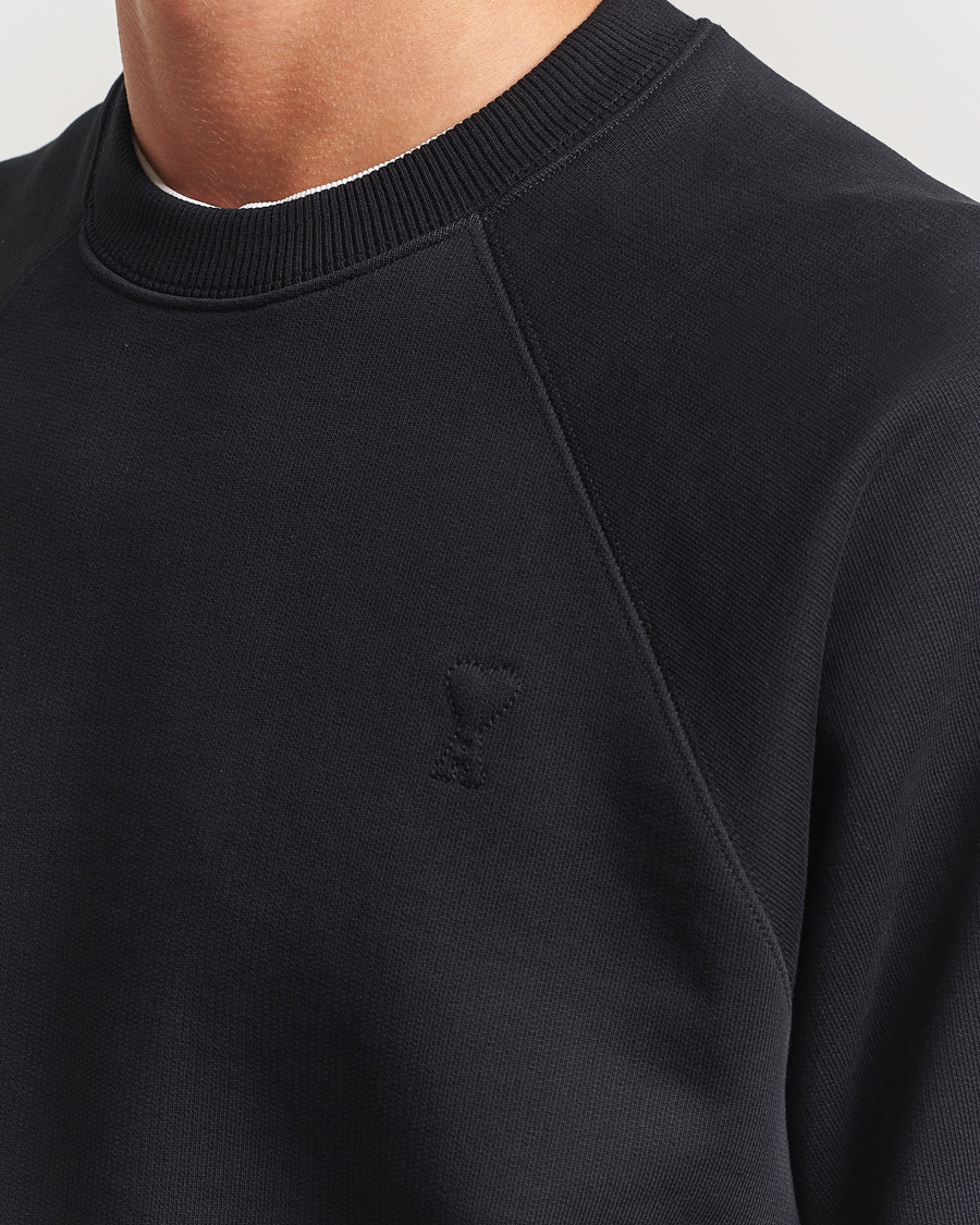 Herren | Pullover | AMI | Tonal Heart Logo Sweatshirt Black
