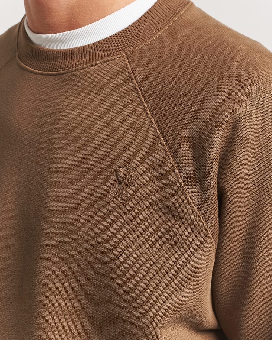 Herren | Pullover | AMI | Tonal Heart Logo Sweatshirt Noisette