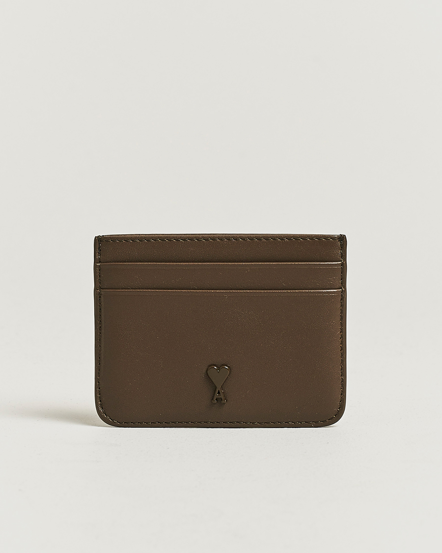 Herren | Geldbörsen | AMI | Tonal Heart Logo Card Holder Bronze