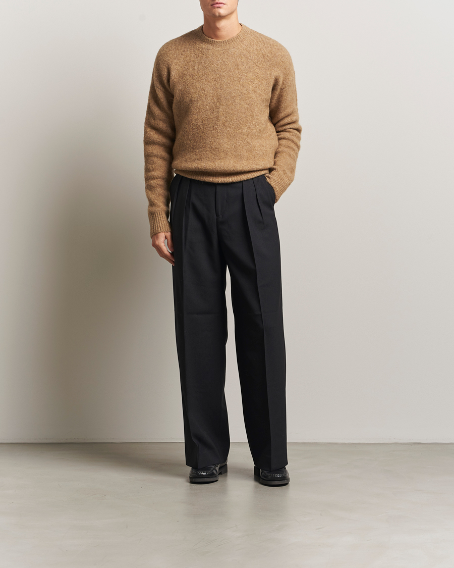 Herren | Pullover | AMI | Signature Alpaca Knitted Sweater Camel
