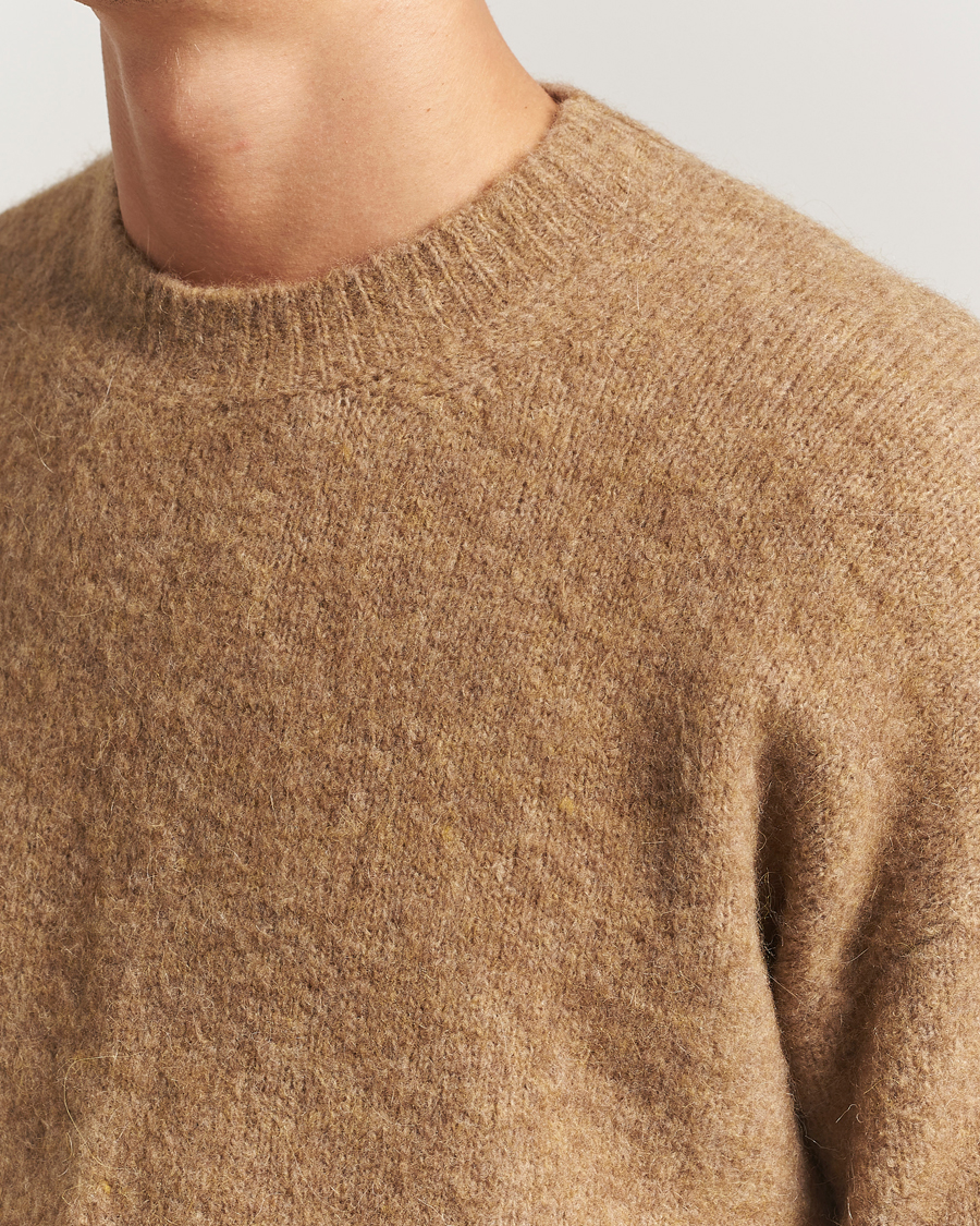 Herren | Pullover | AMI | Signature Alpaca Knitted Sweater Camel