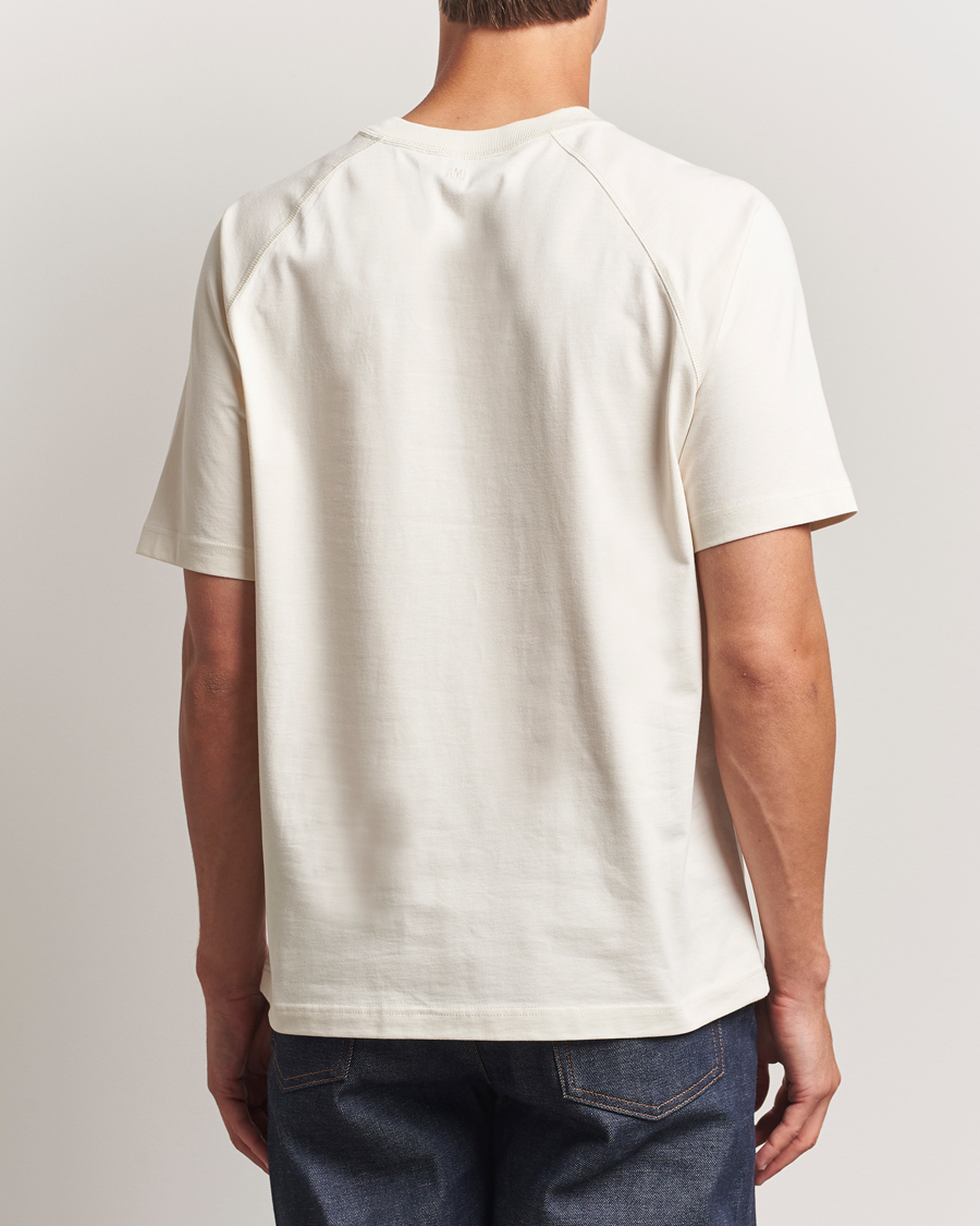 Herren | T-Shirts | AMI | Signature Logo T-Shirt Ivory