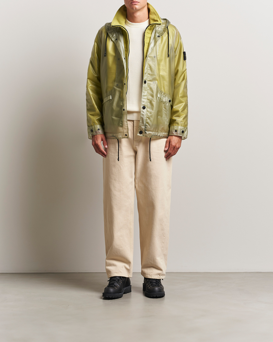 Herren | Jacken | Stone Island | Translusent Cover Moleskin Short Parka Green