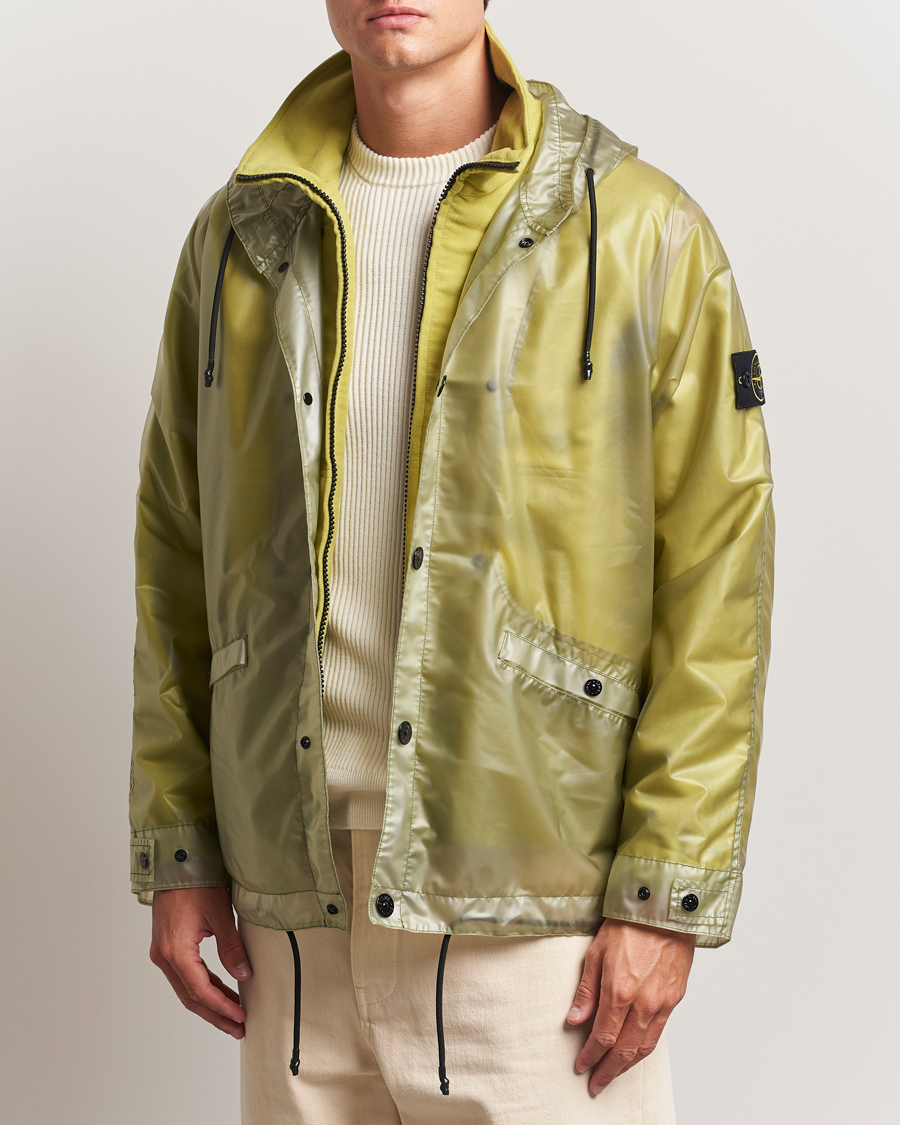 Herren | Jacken | Stone Island | Translusent Cover Moleskin Short Parka Green